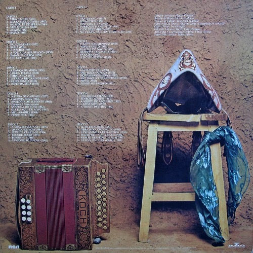 Image of Back Cover of 5xLP - VG+/VG+ - LUIZ GONZAGA, 50 Anos De Ch o (RCA; 1150002, Brazil 1987, Box Set, Insert), ,  - 3016391C