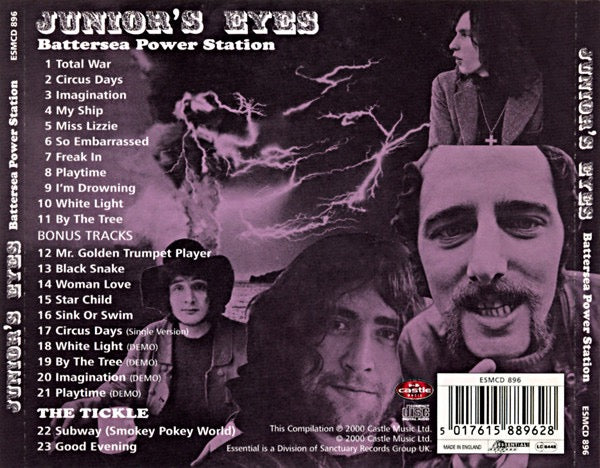 Image of Back Cover of CD - EX/EX - JUNIOR'S EYES, Battersea Power Station (Essential! Records; ESMCD 896, 	UK 2000, Jewel Case), ,  - 3036169E