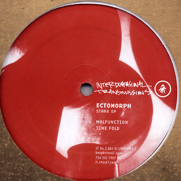 Image of Back Cover of 12" EP - /VG+ - ECTOMORPH, Stark EP (Interdimensional Transmissions; IT No. 2.0b1, US 1999, Plain Sleeve), , A1		SatoriA2		SilverB1		Untitled Loop 1B2		MalfunctionB3		Time FoldB4		Untitled Loop 2 - 3026271E