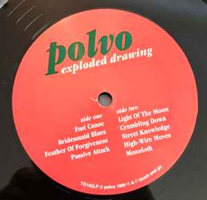 Image of Label Cover of 2xLP - VG+/VG+ - POLVO, Exploded Drawing (Touch And Go; TG162LP, US 2008 Reissue, Insert), ,  - 3046294S