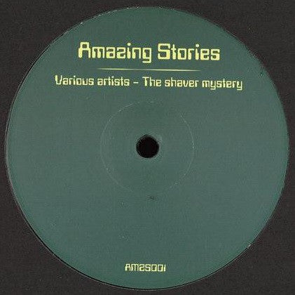 Image of Front Cover of 12" - /VG - VARIOUS, The Shaver Mystery (Amazing stories; AMZS001, Germany 2017), Light Marks only., A1 Riccardo - LowearthA2 Saverio Celestri - As a BatA3 Riccardo - Theme amzsB1 Filippo Bena - Artic Jam B2 Da Hommers - Run n Hide - 3026249E