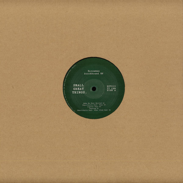 Image of Front Cover of 12" - /VG - HORSEMEN, Southbound EP (Small Great Things; SGT013, Germany 2026), Strong VG, only light signs of fog on vinyl. Plays VG+.,  - 3046341S