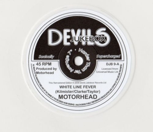 Image of Label Cover of 7" - VG+/VG - MOTORHEAD, England (Devils Jukebox Records; DJB 9, UK 2009 Reissue, White Vinyl, Limited to 666 Copies, Numbered), Strong VG, light marks only. No. 380,  - 3056174S