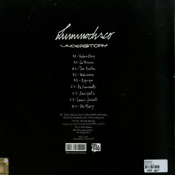 Image of Back Cover of 2xLP - VG/VG+ - LUMINODISCO, Understory (Hell Yeah Recordings; HYR7142, Italy 2015, Picture Sleeve), ,  - 3046344S