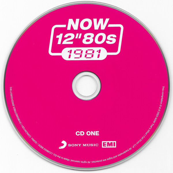 Image of Label Cover of 4xCD - VG+/EX - VARIOUS, Now 12" 80s: 1981 (Sony Music; CDNOW1281, UK & Europe 2023, Quadruple Gatefold), ,  - 3036191E