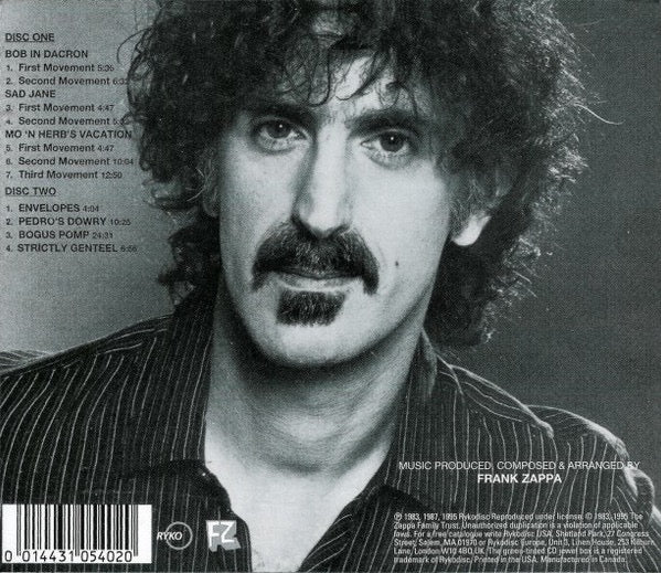 Image of Back Cover of 2xCD - VG+/VG+ - FRANK ZAPPA LONDON SYMPHONY ORCHESTRA CONDUCTED BY KENT NAGANO, London Symphony Orchestra, Vol. 1 & 2 (Rykodisc; RCD 10540/41, Europe Reissue, Sony DADC), ,  - 3016413C