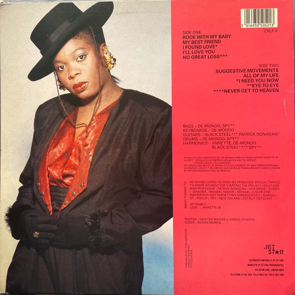 Image of Back Cover of LP - VG/VG+ - ANNETTE 'B', Suggestive Movements (Charm; CRLP 4, UK ), ,  - 3016395C