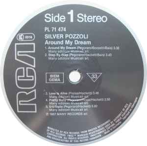 Image of Label Cover of LP - VG/VG+ - SILVER POZZOLI, Around My Dream (RCA ; PL 71474, UK & Europe 1987, Picture Sleeve), sticker top right front sleeve,  - 3146035S