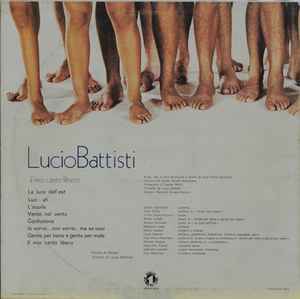 Image of Back Cover of LP - VG/VG - LUCIO BATTISTI, Il Mio Canto Libero (Numero Uno; DZSLN 55156, Italy 1977, Picture Sleeve), light ring wear.,  - 3146039S