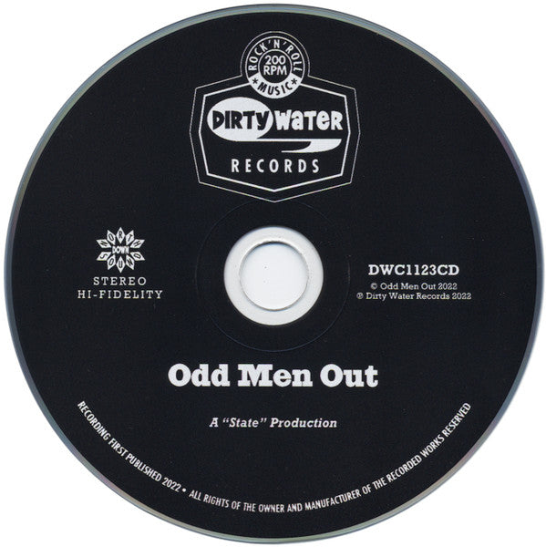 Image of Label Cover of CD - VG+/VG+ - ODD MEN OUT, Odd Men Out (Dirty Water Records; DWC1123CD, UK 2022, Digipak), ,  - 3136004E