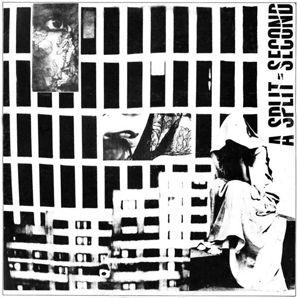 Image of Front Cover of 12" EP - VG/VG - A SPLIT - SECOND, A Split - Second (Antler Records; ANTLER 046, Belgium 1986, SideA/B labels (not 1/2)), NB: Sleeve is from different version, has block text on bottom left and no text sideways on bottom right. Strong VG, a few hairlines, side2 label has titles highlighted, edge wear,  - 3146010S