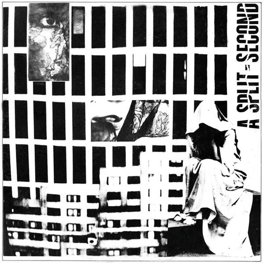 Image of Front Cover of 12" EP - VG/VG - A SPLIT - SECOND, A Split - Second (Antler Records; ANTLER 046, Belgium 1986, SideA/B labels (not 1/2)), NB: Sleeve is from different version, has block text on bottom left and no text sideways on bottom right. Strong VG, a few hairlines, side2 label has titles highlighted, edge wear,  - 3146010S
