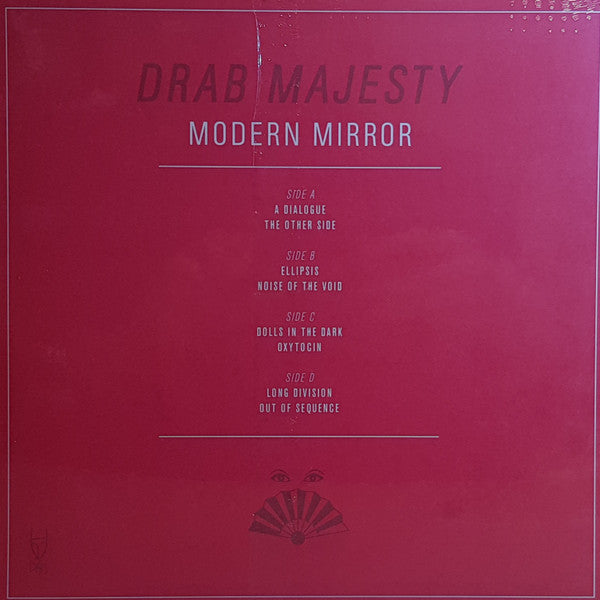 Image of Back Cover of 2xLP - EX/EX - DRAB MAJESTY, Modern Mirror (Dais Records; DAIS136, US 2019, 2 Inners, Limited Edition Clear vinyl), ,  - 3126006E