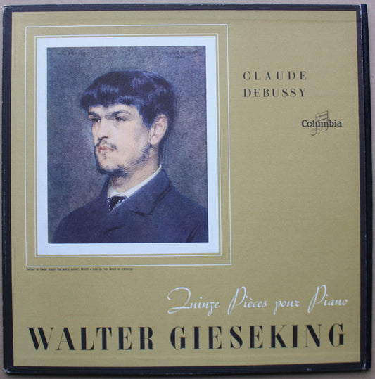 Image of Front Cover of LP - VG/VG - WALTER GIESEKING, Debussy: Quinze Pi ces Pour Piano (Columbia; FCX 296, France , Dowel Spine Sleeve), ,  - 3126045E