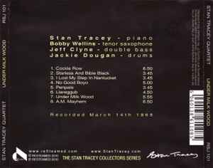 Image of Back Cover of CD - VG+/VG+ - THE STAN TRACEY QUARTET, Under Milk Wood (Jazz Suite) (Resteamed; RSJ 101, UK , Jewel Case), ,  - 3136008E