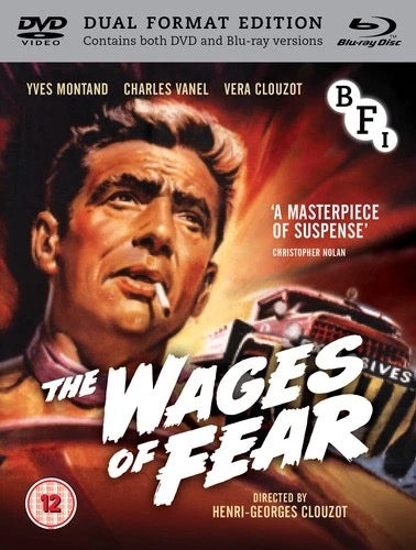 Image of Front Cover of 2xBlu-Ray - VG+/VG+ - HENRI-GEORGES CLOUZOT, The Wages of Fear (BFI; BFIB1226,  2017, Booklet, Dual Format DVD + Blu ray), ,  - 3136051E