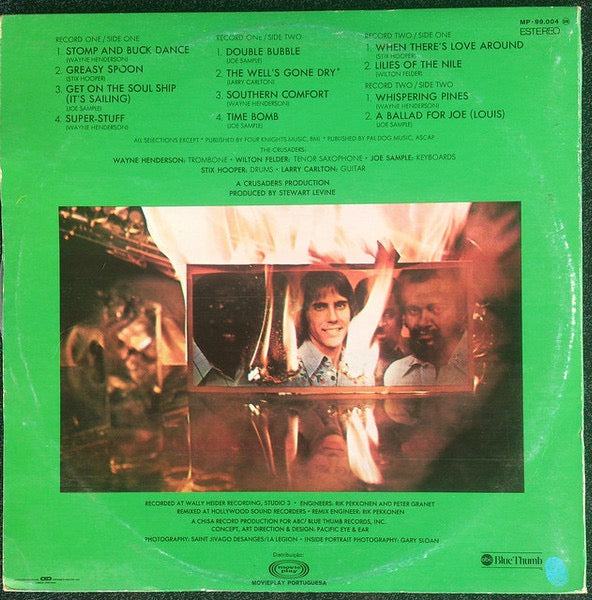Image of Back Cover of 2xLP - VG/VG+ - THE CRUSADERS, Southern Comfort (ABC Records; MP - 99.004, Portugal 1979 Reissue, Gatefold), Ring Wear,  - 3116045C