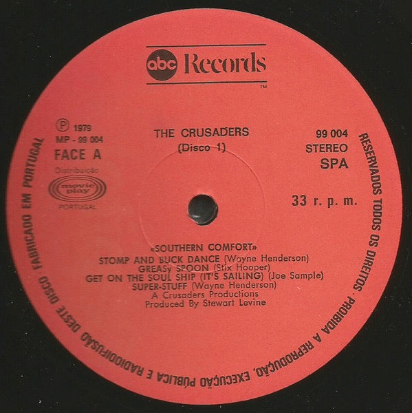 Image of Label Cover of 2xLP - VG/VG+ - THE CRUSADERS, Southern Comfort (ABC Records; MP - 99.004, Portugal 1979 Reissue, Gatefold), Ring Wear,  - 3116045C