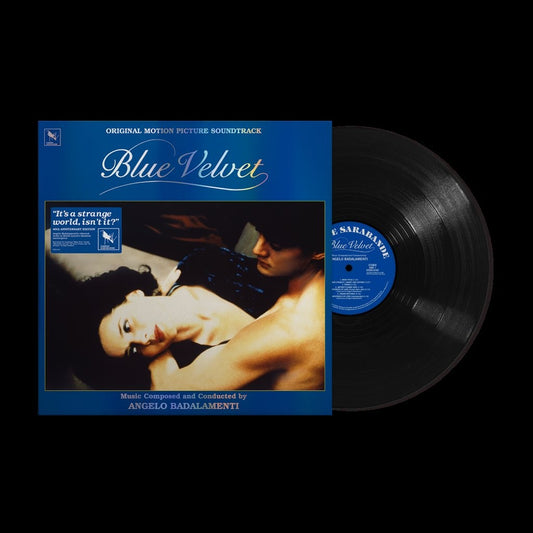 Image of Front Cover of LP - NEW/NEW - ANGELO BADALAMENTI, Blue Velvet (Original Motion Picture Soundtrack / 40th Anniversary Edition) (Concord; 7278113, Europe 2026 Reissue, Black Vinyl), , In honour of the 40th anniversary of David Lynch's 1986 masterpiece Blue Velvet, Varèse Sarabande is excited to present a new vinyl edition of Angelo Badalamenti's music for the film. Lynch and Badalamenti, who both passed away in 2025 after decades as one of cinema's most iconic creative collaborators, forged a singula