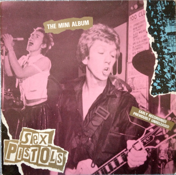 Image of Front Cover of Mini-LP - VG/VG - SEX PISTOLS, The Mini Album (Chaos Records; APOCA 3, UK 1985, purple/dark blue cat no.), Hairlines, edge & ring wear,  - 3146026S