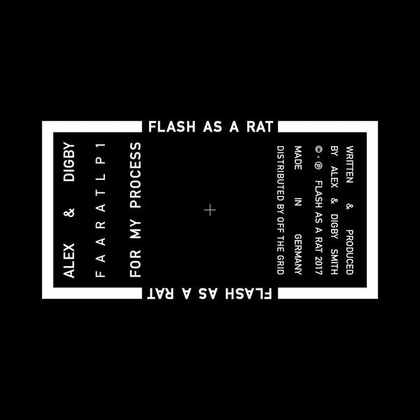 Image of Front Cover of 3xLP - VG/VG - ALEX & DIGBY, For My Process (FLASH AS A RAT; FAARATLP01, Germany 2017, Stickered Plain Sleeve), ,  - 3126092E
