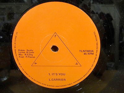 Image of Front Cover of 12" - /VG+ - LINDA CARRIERE, It's You (JAP; TLNT 003, UK 1980s), A few light marks, plays clean Vg+ throughout. Clean labels.,  - 3116070C