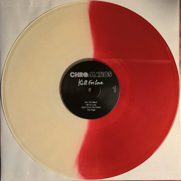 Image of Label Cover of 2xLP - VG+/VG+ - CHROMATICS, Kill For Love (Italians Do It Better; IDIB038, US 2016 Reissue, Insert, 180 Gram Clear / Red Split Vinyl, Ltd to 3000), Still In Opened Shrinkwrap,  - 3146090S