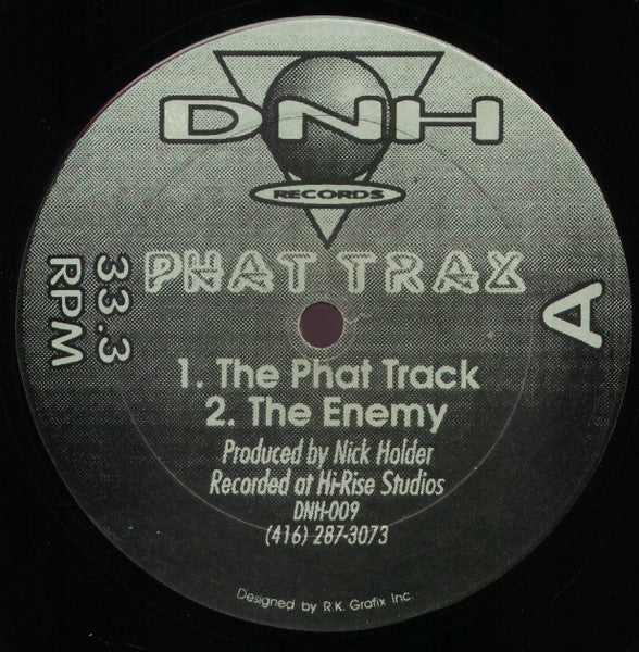 Image of Front Cover of 12" - /VG+ - NICK HOLDER, Phat Trax (DNH Records; DNH-009, Canada 1993, Plain Sleeve, Single Sided, Limited Edition), ,  - 3126097E