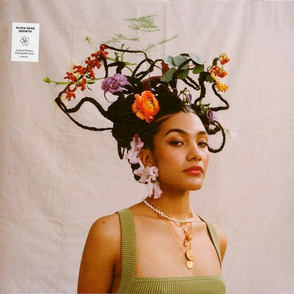 Image of Front Cover of 10" EP - NEW/NEW - OLIVIA DEAN, Growth (5th Anniversary) (Capitol; 5766018, Europe 2026 Reissue, Pink Marble Vinyl), , Limited edition coloured 10  vinyl celebrating the 5th anniversary of  Growth .  Growth  was a digital only release in July 2021 and has never been available as a physical release until now. - 3156073S