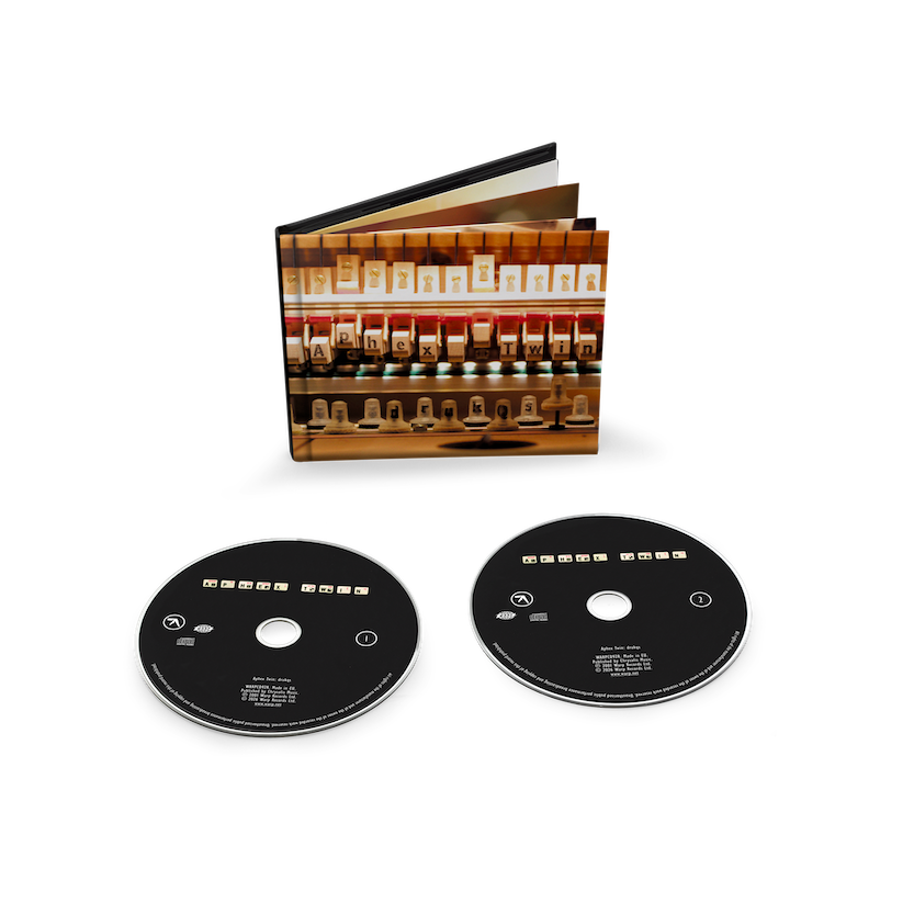 Image of Back Cover of 2xCD - NEW/NEW - APHEX TWIN, Drukqs (Warp; WARPCD92R, UK 2026 Reissue, Case Bound Sleeve, 4 Page Booklet), , Twenty-five years after its original release, Warp Records reissues Aphex Twin's Drukqs on CD, the release marks the first time in years the album has been available across physical formats and means every Aphex Twin album is once again in print on vinyl. - 9408883C