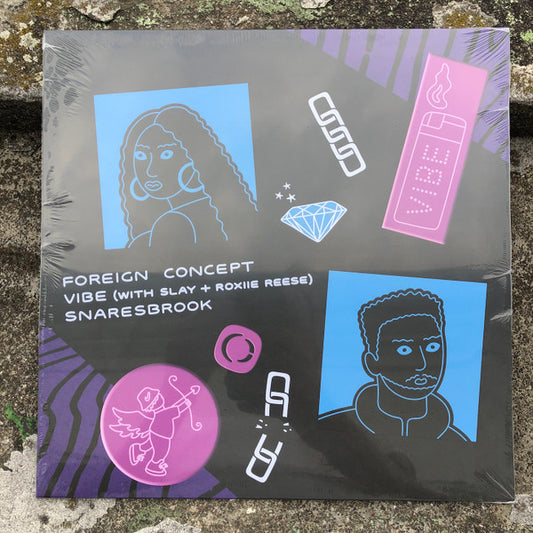 Image of Front Cover of 12" - VG+/VG+ - FOREIGN CONCEPT, Vibe / Snaresbrook (Critical Recordings; CRIT191, UK 2022), Strong VG+, sleeve in opened shrinkwrap and vinyl close to NM.,  - 3146116S