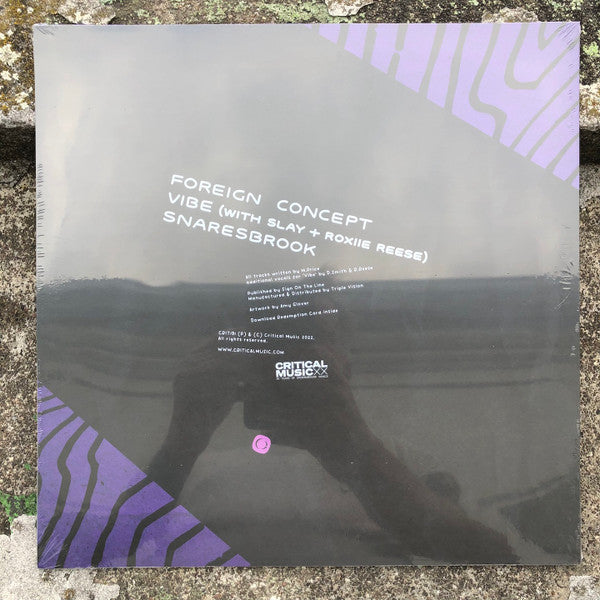 Image of Back Cover of 12" - VG+/VG+ - FOREIGN CONCEPT, Vibe / Snaresbrook (Critical Recordings; CRIT191, UK 2022), Strong VG+, sleeve in opened shrinkwrap and vinyl close to NM.,  - 3146116S