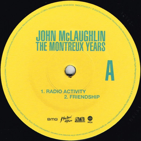 Image of Label Cover of 2xLP - NEW/NEW - JOHN MCLAUGHLIN, The Montreux Years (BMG UK; BMGCAT555DLP, Europe 2022, Remastered), ,  - 3036142E