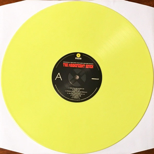Image of Label Cover of LP - NEW/NEW - ELMER BERNSTEIN, The Magnificent Seven (WaxTime In Color; 950647, Europe 2018, Limited Edition, Stereo, 180g Yellow Vinyl), ,  - 3036146E
