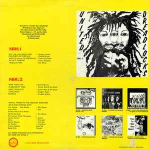 Image of Back Cover of LP - VG/VG+ - VARIOUS, United Dreadlocks Vol. 1 (Joe Gibbs Music; none, US 1980, Picture Sleeve), light creasing to sleeve,  - 3146121S
