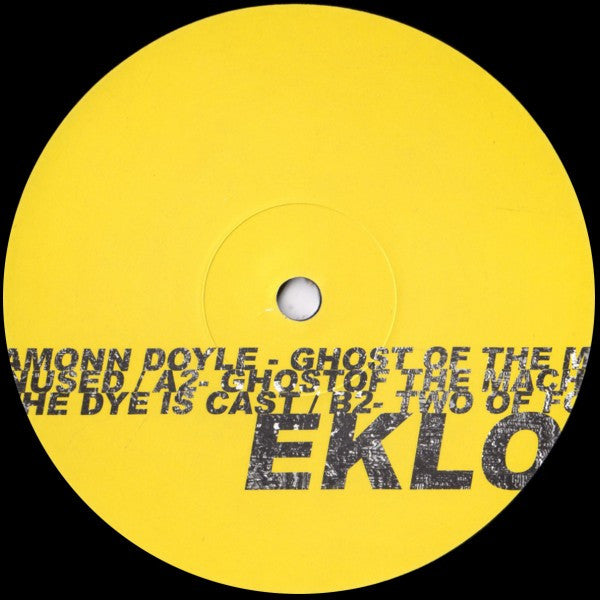 Image of Back Cover of 12" - /G+ - EAMONN DOYLE, Ghost Of The Machine E.P. (Eklo; EKLO041, France 2019 Reissue, Plain Sleeve), Strong G+, light marks only.,  - 3126147E