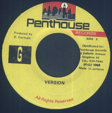 Image of Back Cover of 7" - /VG - BERES HAMMOND, Warriors Don't Cry (Penthouse Records; PH 158, Jamaica 1997), Light Marks only.,  - 3116160C