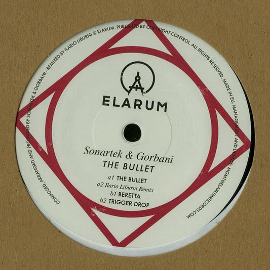 Image of Front Cover of 12" - /VG+ - SONARTEK & GORBANI, The Bullet (Elarum; elarum004, Russia 2015, Plain Sleeve), ,  - 3126152E