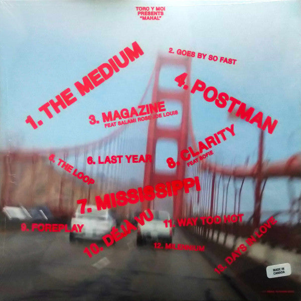 Image of Back Cover of LP - VG+/VG - TORO Y MOI, Mahal (Dead Oceans; DOC300LP, US 2022, Inner, Sticker), ,  - 3126163E