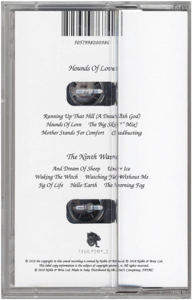 Image of Back Cover of Cassette - NEW/NEW - KATE BUSH, Hounds Of Love (Fish People; FP5MC, Worldwide 2023 Reissue), ,  - 3116217C