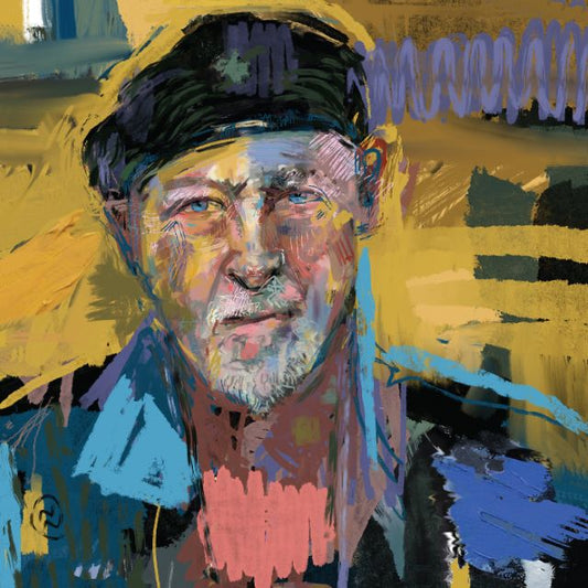 Image of Front Cover of 2xLP - NEW/NEW - RICHARD THOMPSON, Hippies, Thugs and Heroes (New West Records; LPNW7072, UK 2026, Gatefold, Indie Exclusive, Black Splatter Vinyl), , Sixty years into a career that began with Fairport Convention and has spanned decades as one of rock's most acclaimed singer-songwriters, Richard Thompson is still chasing surprise. On Hippies, Thugs and Heroes, he lets his subconscious take the wheel, pulling from a cast of old friends, false gurus, former selves, and invented charact