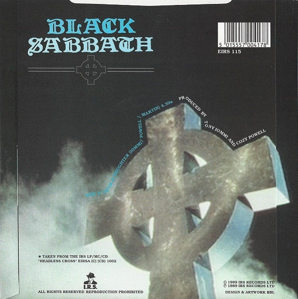 Image of Back Cover of 7" - VG+/VG+ - BLACK SABBATH, Devil And Daughter (I.R.S. Records; EIRS 115, UK 1989, Picture Sleeve, Single Sided), ,  - 3116096C