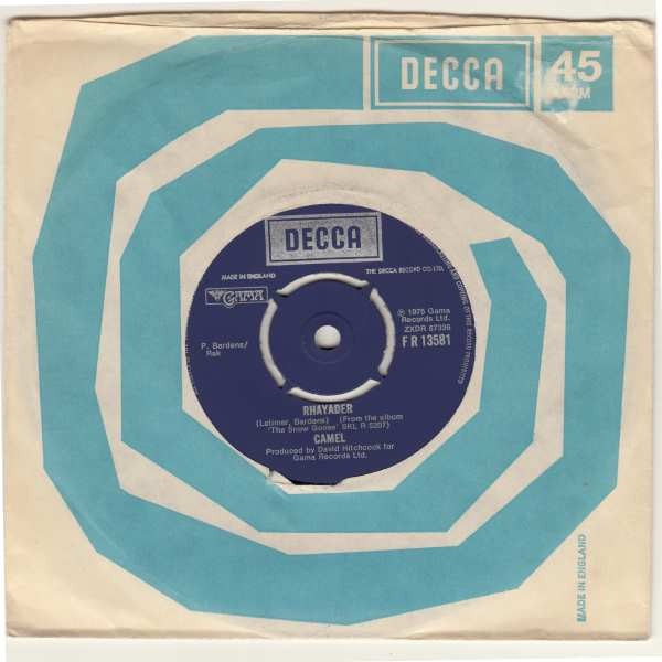 Image of Back Cover of 7" - VG/VG+ - CAMEL, Flight Of The Snow Goose (Decca; F R 13581, UK 1975, Company Sleeve, 4-Prong Centre), ,  - 3116099C