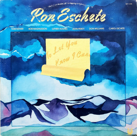 Image of Front Cover of LP - VG+/VG - RON ESCHETE, To Let You Know I Care (Muse Records; MR 5186, US 1979, Pasteback Sleeve), Light marks on disc.,  - 3146146S