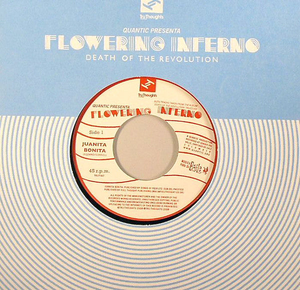 Image of Front Cover of 7" - /EX - QUANTIC PRESENTA FLOWERING INFERNO, Juanita Bonita / Dub Del Pacifico (Tru Thoughts; TRU7167, UK 2008), ,  - 3126177E