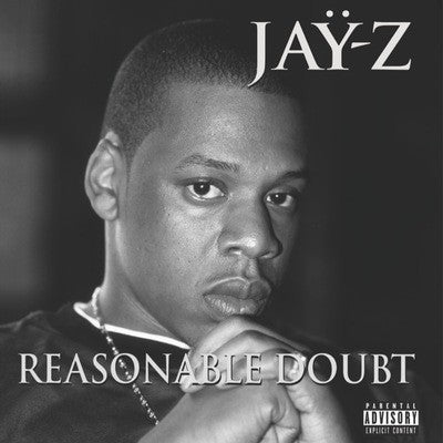 Image of Front Cover of 2xLP - NEW/NEW - JAŸ-Z, Reasonable Doubt (30th Anniversary) (Diggers Factory; JAYZ30ALTLP, Europe 2026 Reissue, Jewel Case, White Vinyl, Alternative Cover), , June 25, 1996. A hungry, razor-sharp JAŸ-Z released his debut studio album, Reasonable Doubt, independently on Roc-A-Fella Records. Built on smooth jazz samples, cinematic street noir production, and unmatched lyrical dexterity, the album transformed mafioso rap into high art and established Jay-Z as one of hip-hop's greatest l