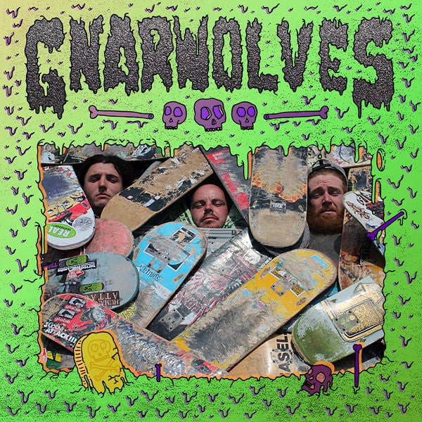 Image of Front Cover of LP - VG+/VG+ - GNARWOLVES, Gnarwolves (Big Scary Monsters; BSM154V, UK 2014, Insert, Limited Edition of 600 on Clear With Green Egg Vinyl), ,  - 3126051E