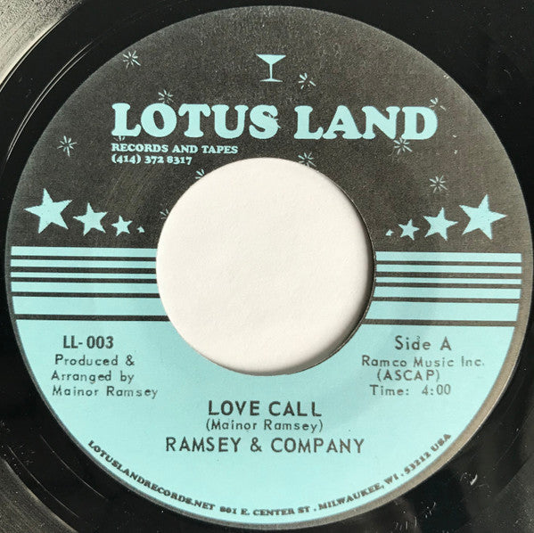 Image of Front Cover of 7" - /EX - RAMSEY & COMPANY, Love Call / Leg Grease (Lotus Land; LL 003, US 2006), ,  - 3126183E