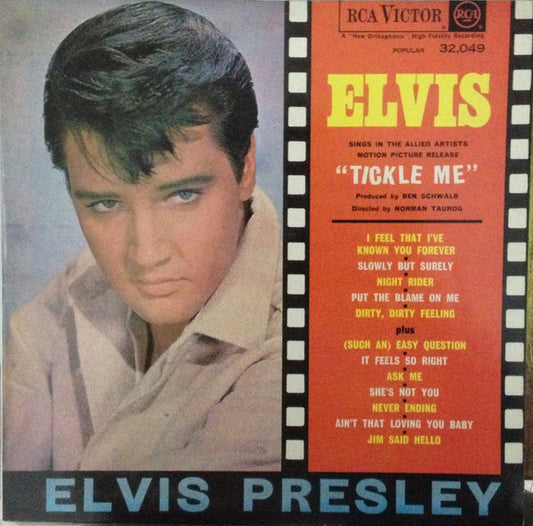 Image of Front Cover of LP - VG+/VG+ - ELVIS PRESLEY, Tickle Me (RCA Victor; 32.049,  , Non-Flipback Sleeve, Unofficial Reissue of Rare South African Only LP Film Soundtrack), ,  - 3126056E