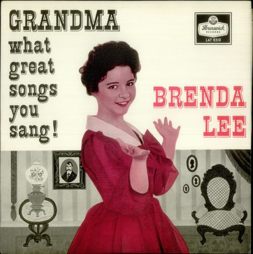 Image of Front Cover of LP - VG+/VG+ - BRENDA LEE, Grandma What Great Songs You Sang! (Brunswick; LAT 8319, UK 1959, Laminated Front Sleeve), ,  - 3126061E